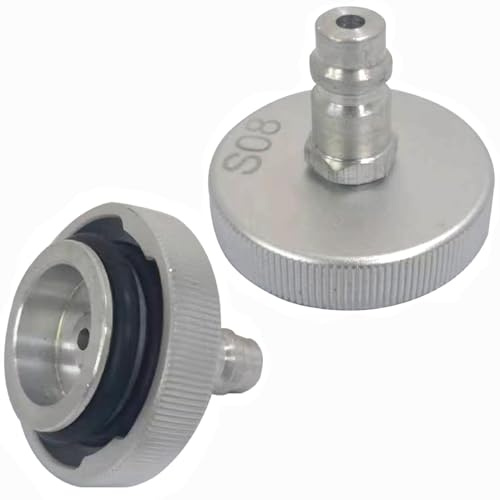 AXILYZE Adapter für Bremsflüssigkeitsbehälter mit Euro-Spitze, Aluminium-Bremsenentlüfter-Adapter, geeignet für die meisten amerikanischen Automodelle