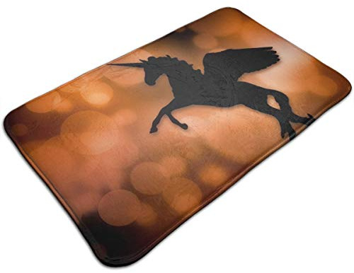 Duradera Tapete Arte Digital de Animales Moderno Alfombrilla de WC 60×40cm para Jardín,Mascotas,Pasillo,Puerta
