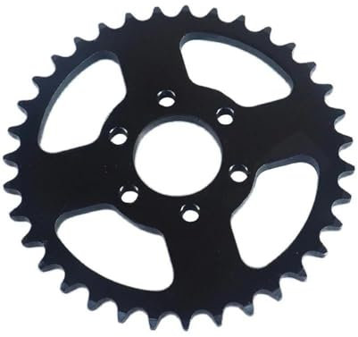 Generico Pignone di Trasmissione Pignone in Acciaio Nero 35 Denti 45 Mm Pignoni per Catena Posteriore A 6 Fori per Moto ATV A 4 Ruote