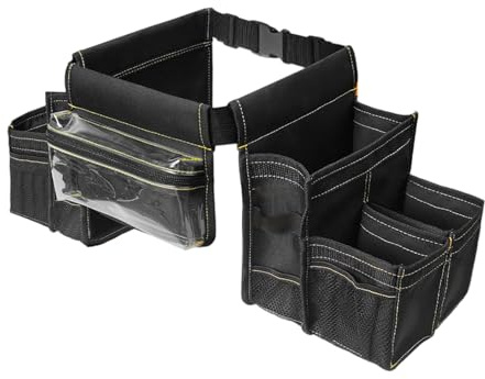 Renchey Ceinture Porte-Outils de Taille | Imperméable et Multifonctionnelle | Multi-poches Réglable pour Usage Universel Entretien Jardinage Menuiserie Électricité Plomberie Nettoyage