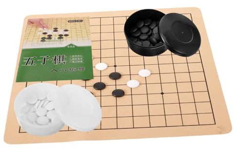 BESPORTBLE Set da Gioco del Go per Bambini, Tavolo in Melamina, Stampa Nitida, Pieghevole, Uso Interno ed Esterno, Apprendimento e Divertimento per Ragazzi e Ragazze Stile Casuale
