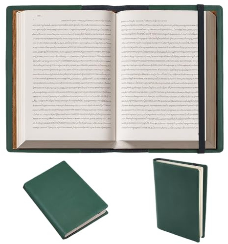 CRASPIRE Copertina per Quaderno in Pelle A5 con Scomparti per Carte di Credito Custodia Impermeabile in PU Verde Cartella Portadocumenti in Pelle Riutilizzabile Organizer per Amanti dei Libri Regali