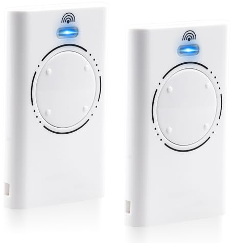 Set 2 Pezzi Telecomando Cancello 868 MHz Compatibile con FAAC SLH LR, Telecomando Garage Universale 4 Canali Sistemi per FAAC XT2 XT4 868 SLH LR, Programmazione Facile con Batterie Incluse