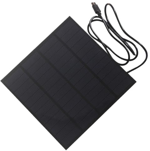 Piccoli pannelli - Alimentazione a batteria in polisilicio 20 W 12 V | Caricatore da cortile da 5,71 pollici, resistente alle intemperie e funzione capannone nella zona del