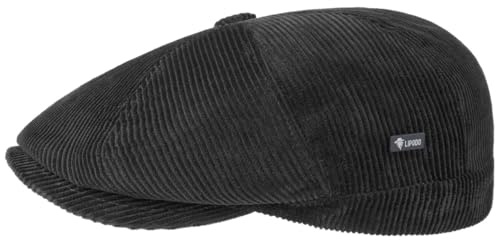 Lipodo 8 Panel Cordial Flatcap Schirmmütze Cordoptik Made in Italy Herren Herbst Winter