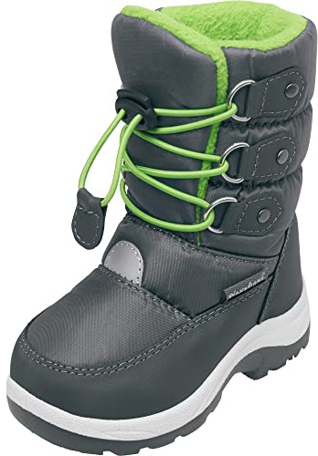 Playshoes Vinter-bootie Zum Schnüren unisex - barn Snökängor, Grün, 22/23 EU