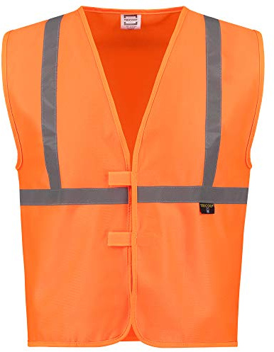 Tricorp 453020 Safety Kinder EN 1150 Warnweste, 100% Polyester, 120g/m², Fluororange, Größe 152