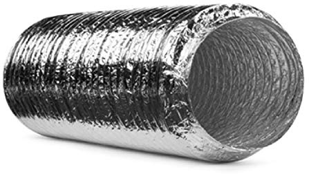 Uzman Flexible Rohrschalldämpfer Geräuschreduzierer lüftungsschalldämpfer Lüftung Schalldämpfer (127mm)