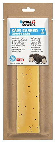Swiss Cowers Käse Barren mit Trüffel | 100% Schweizer Milch | Kauknochen aus Käse | Zahnpflege | langanhaltendes Kauvergnügen | einzigartig und lecker | Das Original aus der Schweiz (große Hunde)