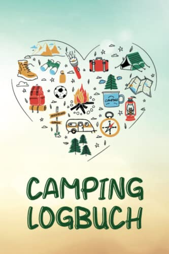 Camping Logbuch: Wohnwagen Campingtagebuch, Camping Reisetagebuch für 55 Campingplatz Touren, ca. DIN A5