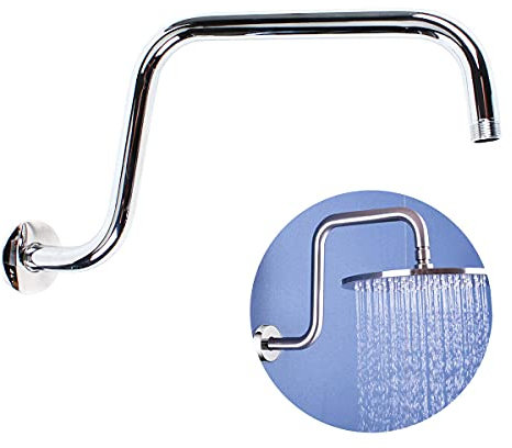 Duscharm Verlängerungsarm Duschkopf Arm, 25cm Verlängerung Kopfbrausearm Wandmontage Duschbrauseverlängerung für Badezimmer Decke Duschkopf Zubehör
