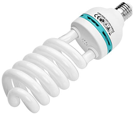Andoer Ampoule Fluorescente en Spirale 135W 5500K lumière du Jour E27 Prise économie d'énergie pour l'éclairage vidéo de Photographie de Studio