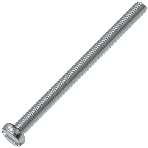 AERZETIX - C60129 - Juego de 50 Tornillos de metal con cabeza cilíndrica M3x40mm con huella ranurada S - perno de montaje - DIN 84 - dureza 4.8 - en acero galvanizado - color plata