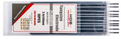 HST Wolframelektroden 10 Stück I Wolframnadel WC 20 Grau 2,0 mm I Wolfram-Schweißelektroden hochwertig I Elektrode für nahezu alle WIG Anwendungen