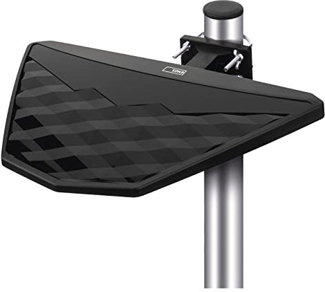 EMOS Village, antenna TV digitale universale con amplificatore esterno passivo per HDTV, DVB-T/T2, ricevitore con filtro LTE, 4G, 5G, massima qualità del segnale Full HD