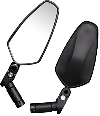 BOMATY Seite Rückspiegel Rennrad Lenker Klappbar Bar Ends Rückspiegel Fahrradausrüstung Fahrrad Rückspiegel 360 Rundum Verstellbar Lenkerendenspiegel