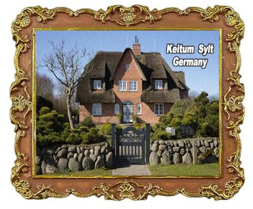 Keitum Sylt Deutschland Kühlschrankmagnet 3D Reise Souvenir Kühlschrank Dekoration Magnetaufkleber Handwerk Kollektion