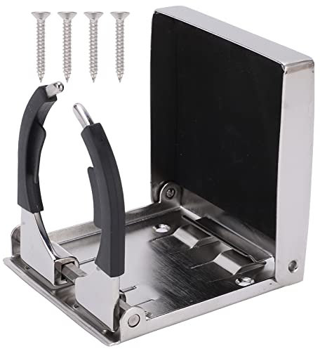 QANYEGN Portavasos para Bebidas para Automóvil, Portavasos Plegable De Acero Inoxidable, Portavasos Ajustable con Tornillos De Montaje para Automóviles, Camiones Y Barcos