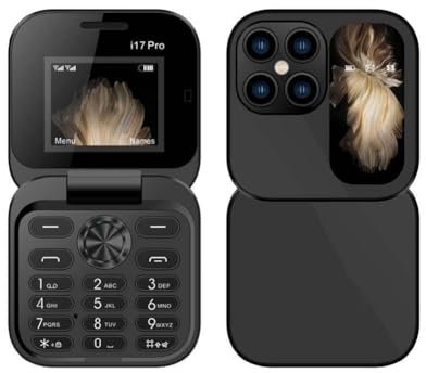 2024 Neue I17pro Mini-Flip-Telefon-Tastatur, Nicht-Smartphone, Senioren-Telefon, 2G-Netzwerk-Radio, faltbar, mehrsprachiges Zifferblatt, Geschwindigkeit, Telefon, FM-Zelle, faltbares Display, FM-Handy