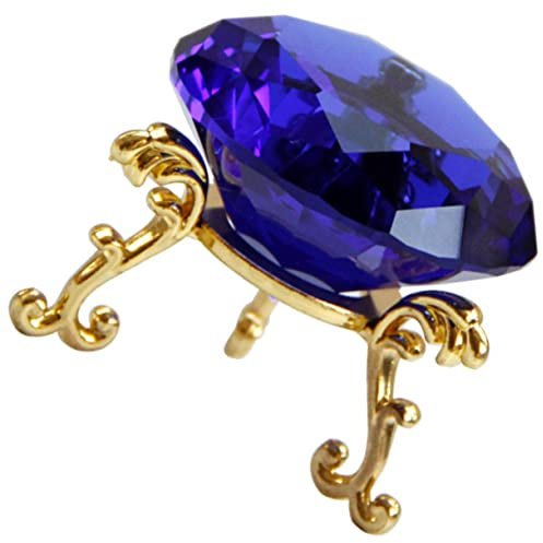 KOMBIUDA Glass Simulation Diamond Figurine Dekorativer Papierbeschwerer Mit Hochwertigem Glas Und Stabiler Metallbasis Für Hochzeiten Partys Und Stilvolle Wohnräume