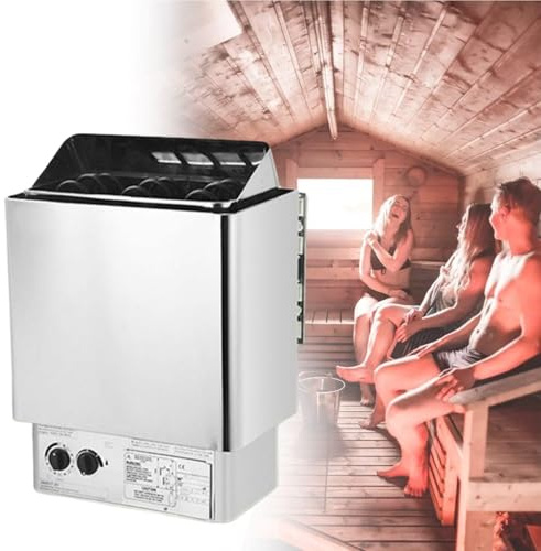 Equipos de sauna para el hogar Calentador de sauna de pared Estufa de calefacción para sauna Baño húmedo y seco Caja de sauna Sala de sauna para el hogar SPA Sala de sauna,9KW