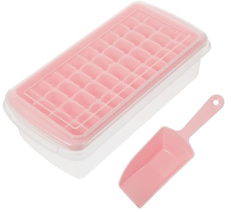 Holibanna 1Set Vassoi Per Cubetti Di Ghiaccio Con Coperchio e Spatola Stampo Per Ghiaccio Professionale Celle Per Creare Cubetti Di Ghiaccio e Ghiaccioli Fai Da Te