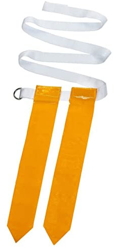 DINHEAROM 4stücke American Football Flaggen Gürtel Für Junge Mädchen Verstellbare Waist Belts Mit Gelben Flags Für Flag Football Training Spiele Und Freizeitaktivitäten