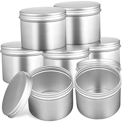 VICASKY Aluminium Blechdosen Rund 100ml Mit Auslaufsicherem Schraubdeckel 20 Stück Robuste Metalldosen Zur Aufbewahrung Selbstgemacht Kerzen Und Kosmetikbehälter