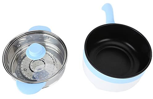 Food Cooker, Control of Non-stick Non-stick Electrical Multi-function Blue Blue Blue with a Steam for the Car for Vehicle (24V 2 liter electric cooked frying pan sky blue)