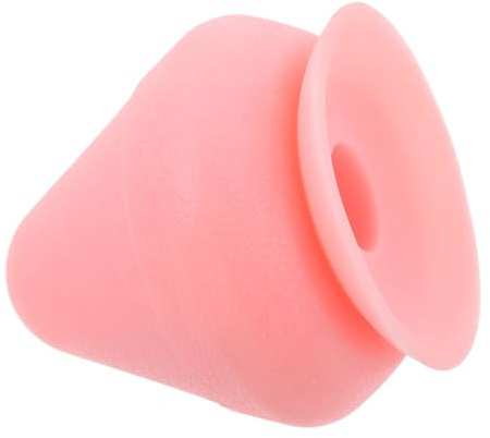 CALLARON Pelota de Masaje Muscular Rosa de Tpe con Diseño Ranurado para Alivio Focalizado de Tensión, Adecuado para Masaje en Casa y Trabajo