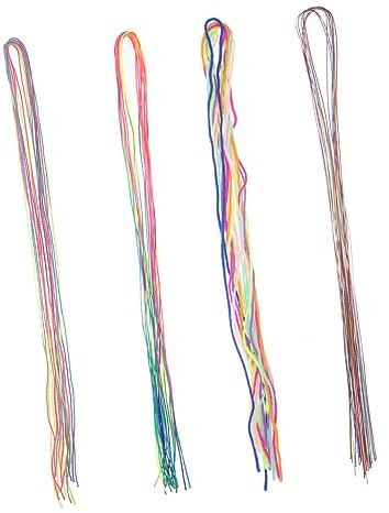 DEARMAMY 36 Pièces Ficelle Pour Dreadlocks Cordes Colorées Pour Coiffure Corde TresséE RéUtilisable Pour Styles VariéS Accessoires Tresse Cheveux Pour Enfants Adolescents Adultes