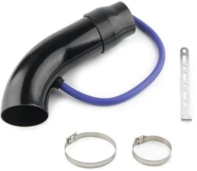 Tubo Manguera Tubo De Inducción Turbo Admisión Aire Frío Coche, Universal, De Aluminio, 75mm, 3 Pulgadas, Color Plateado, Negro Y Rojo Entrada Aire Coche(Negro)