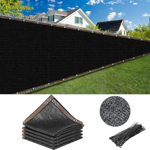 ASMIZ Brise-Vue Jardin 1,5 x 15 m Noir – Toile d’Occultation pour Clôture Extérieure, Filet Pare-Vue Résistant avec Attaches, Protection Anti-UV pour Patio, Balcon, Plantes, Terrasse