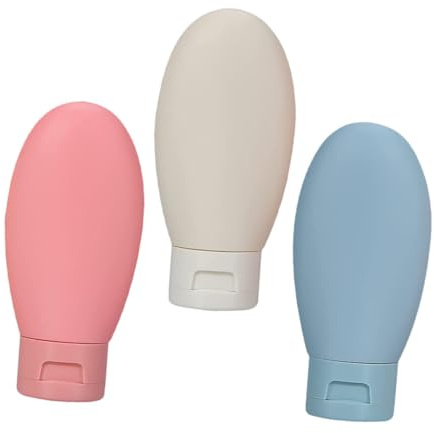 Cabilock Flacone da Viaggio 60ml Ricaricabile per Shampoo e Lozione, Contenitore per Bottiglie da Toilette Dispenser a Pressione, Bottiglia Vuota per Prodotti Cosmetici e Accessori