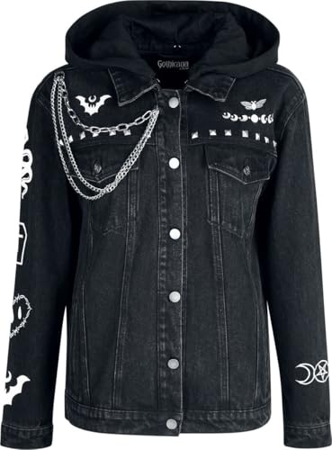 Gothicana by EMP Damen Jeansjacke The Witching Hour schwarz XXL
