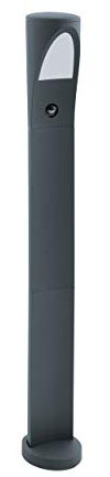 Eglo Propenda Lampadaire d'Extérieur avec 1 Ampoule et Détecteur de Mouvement en Fonte d'Aluminium et Plastique Anthracite Ip44