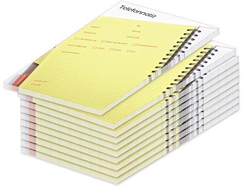 PRICARO Telefonnotizblock, A6, Planer, 10 Stück