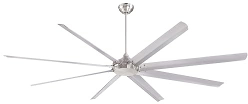 Ventilateur de Plafond d'Intérieur Westinghouse Lighting Widespan de 254 cm en Nickel Brossé avec Télécommande et Moteur CC
