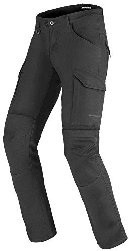 SPIDI Textech Pathfinder Cargo-Pantalones de Moto Textiles para Motocicleta, Gris, 31W para Hombre