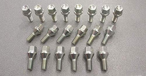 Kit 20 Bulloni Ruota Compatibili Con DACIA DUSTER Fissaggio Ruote Gomme Cerchi In Ferro In Lega In Acciaio Farad MADE IN ITALY
