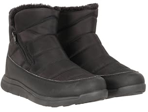 Mountain Warehouse Boston Fleece-Lined Womens Boots - Snow Proof Ladies Shoes with EVA cushioning & Phylon Midsole - Winter Skiing, Winter Sports, Walking Black Adult Shoe Size 7