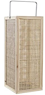 DT LD-181413 Laterne Paulownia Rattan, Natur, 20 x 20 x 60 cm