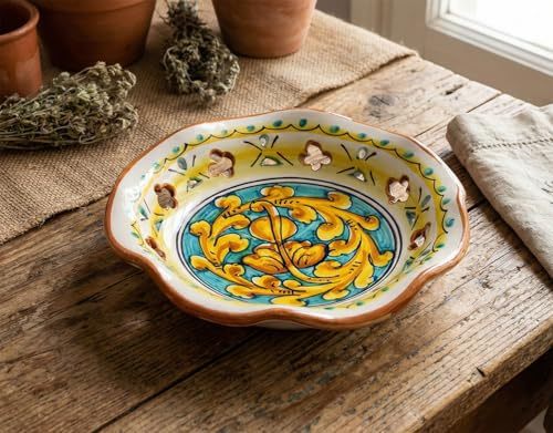 ILAB Ciotola grande in ceramica decorata a mano da ceramisti siciliani di Santo Stefano di Camastra gianluca art 22