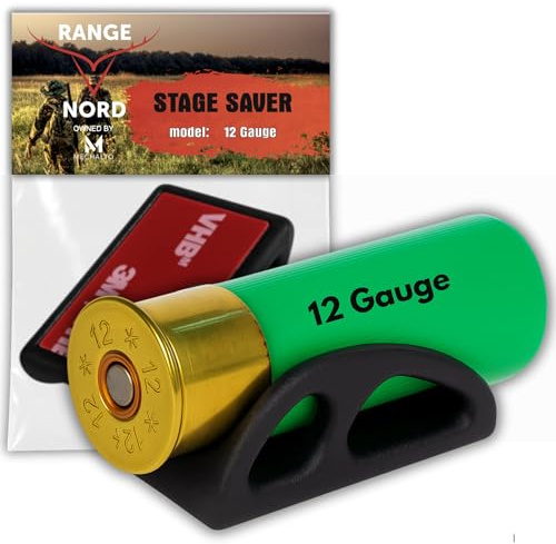 Rangenord Shell Holder 12 Gauge - Ammo Shell Holder Accessories for 12 Gauge Shells with 3M Tape (Made PA12-plastic)