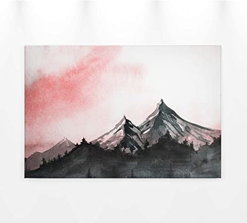 BRICOFLOR Leinwand - Muster-Tapete Gemusterte Tapeten | Tapete in Grau, Pink/Rosa, Rot, Schwarz/Anthrazit, Weiß DD120294 Ideal für Küche | Größe : 0,9 x 0,6 m