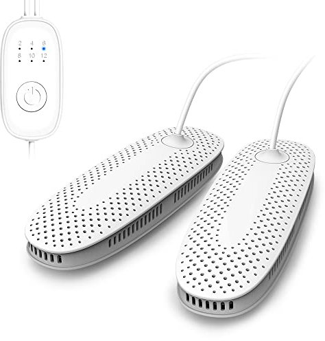 Home Care Wholesale Asciuga Scarpe Elettrico, Asciugatrice Portatile per Calzature con Timer a 6 Modalità, Asciuga Scarpe Calcio Scalda Scarponi Sci, Spina UE