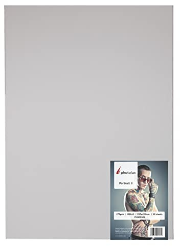 Photolux Portrait II 275 gsm, raster cool Fotopapier in Premiumqualität DIN A3 (297x420mm) 50 Blatt