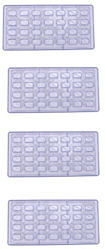 PENGY 4 x Herramientas de pastelería DIY moldes para chocolate de policarbonato y suministros para la fabricación de chocolate pastel para