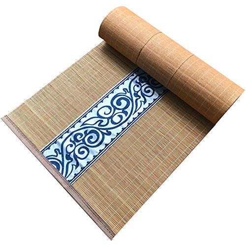 GGZONE Caminos De Mesa Rectangular De Bambú Trenzado, Estera De Comedor De La Cocina del Hogar del Hotel Resistente A Las Manchas, para Mesa De Café/Soporte De TV/Mesa De Comedor (Size :