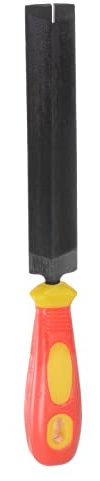 sourcing map Feile 150mm T12 Lager Stahl Geformt Kegel Feilen Werkzeuge 28mm Breite mit Groß Plastik Griff für Metall Glas Holz Steine Schleifen Polieren Gravieren Entgraten Abziehen